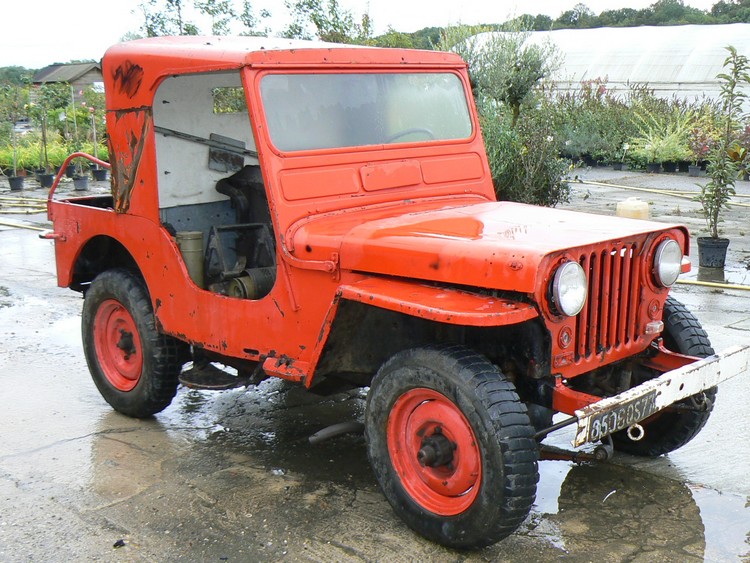 Jeep Willys D'origine pompier