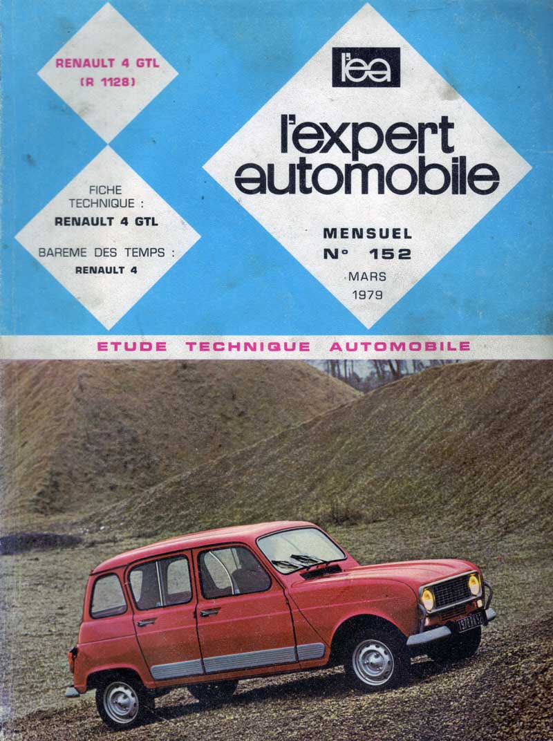 Etude Technique Automobile Renault 4 GTL