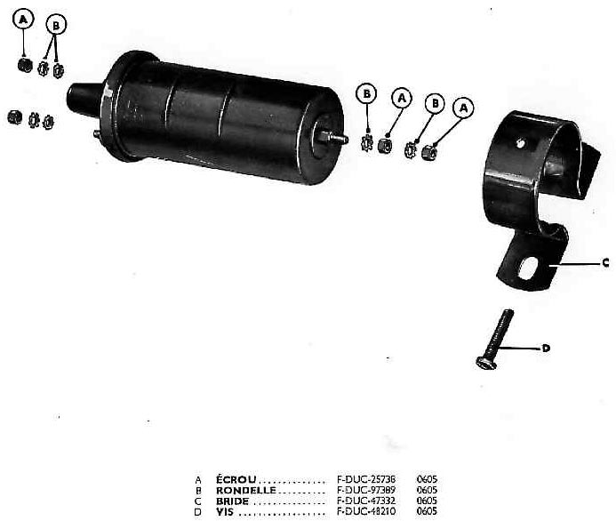 Bobine d'allumage 6 volts