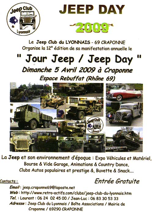 5 avril 2009 : Jeep Day  Craponne (69)